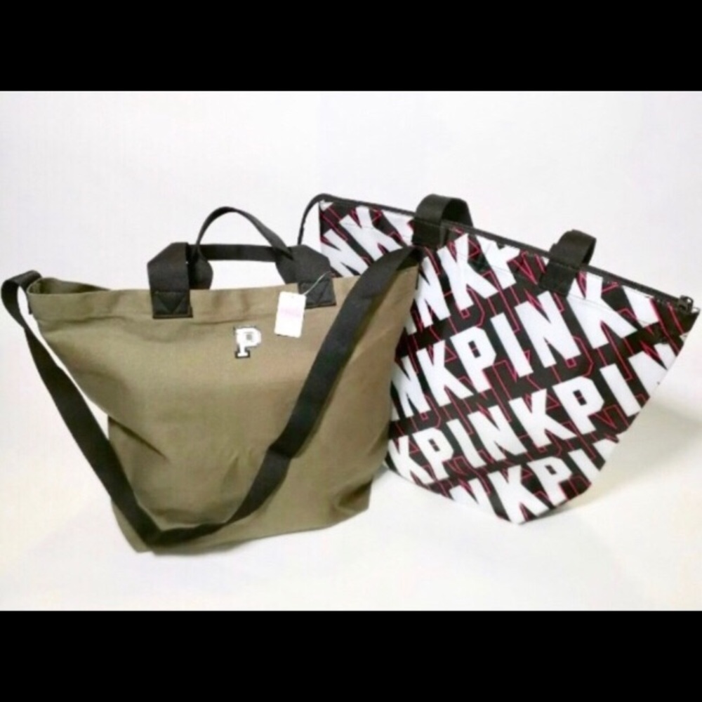 Pink Victoria Secret 2-1 tote cooler bag new with tags .
